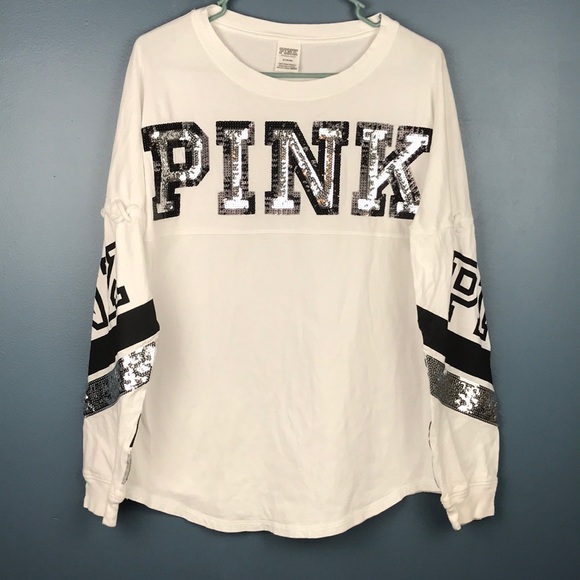 PINK Victoria's Secret Tops - NWOT Pink VS Bling Long Sleeve Size Medium